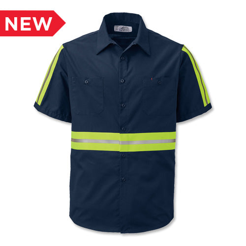 Vestis Enhanced Visibility Short-Sleeve Work Shirt/Lime WEB-2910