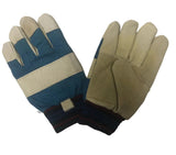 West Chester 1555RF Pigskin Leather Glove-Large, Safety Work Gloves with Foam Lining, Kevlar Thread, Wing Thumb, Crisscross Stitched Palm