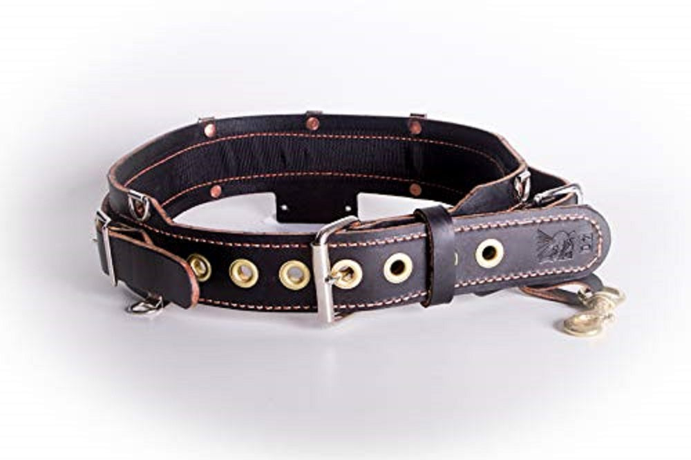 Low Pro Leather Mining Work Belt w/Brass OR Nickel Grommets