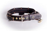 Low Pro Leather Mining Work Belt w/Brass OR Nickel Grommets